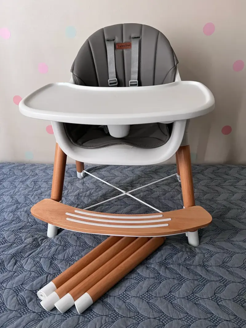 Silla de comer para bebé Carestino gris - 2
