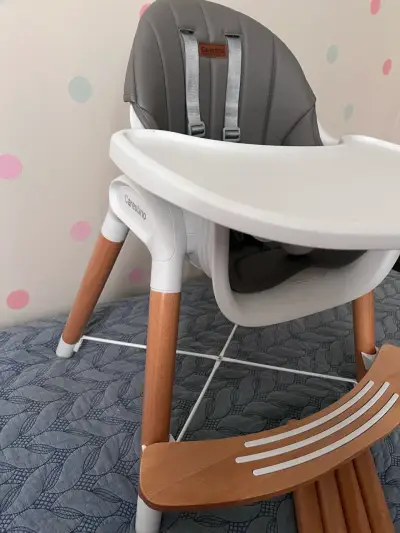 Silla de comer para bebé Carestino gris - miniatura 3
