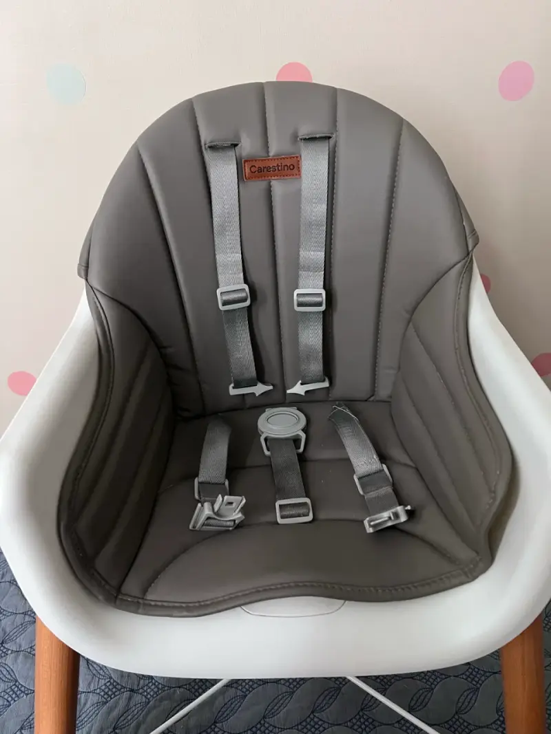 Silla de comer para bebé Carestino gris - 4