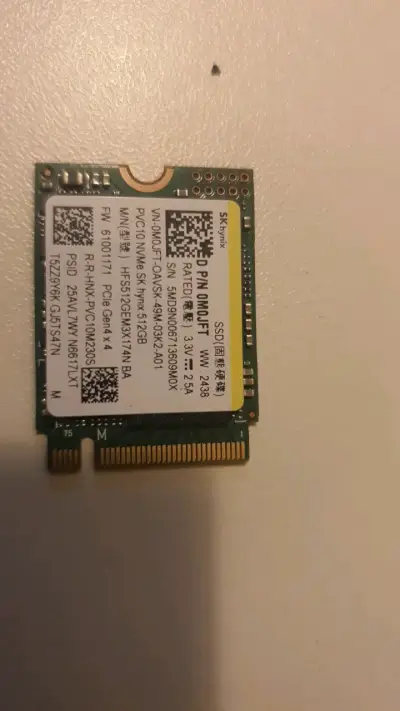 SSD SK Hynix 512GB PCIe NVMe M.2 - miniatura 1