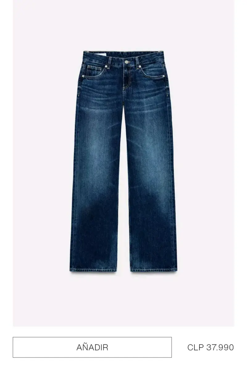 Jeans Zara Tiro Bajo Wide Leg - 1