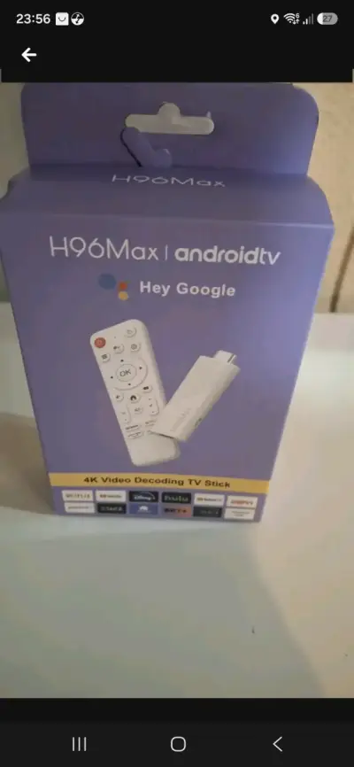 TV Stick H96 Max Android TV 4K con xuper tv - miniatura 1