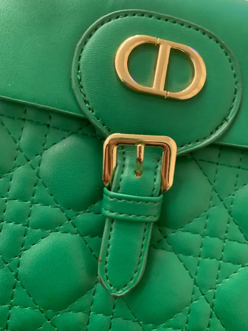 Cartera verde estilo Dior - 2