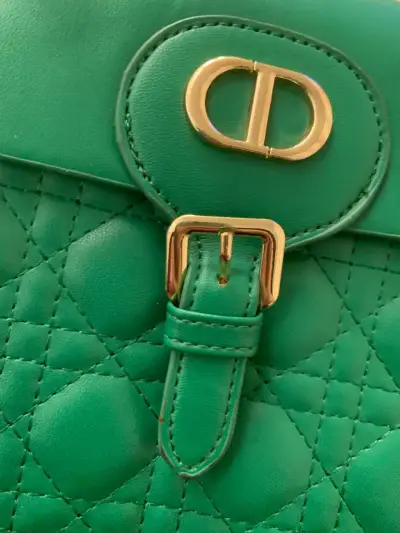 Cartera verde estilo Dior - miniatura 2