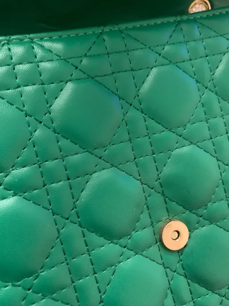 Cartera verde estilo Dior - 3