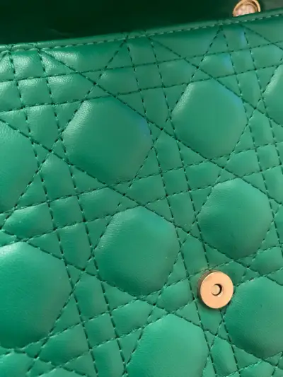 Cartera verde estilo Dior - miniatura 3