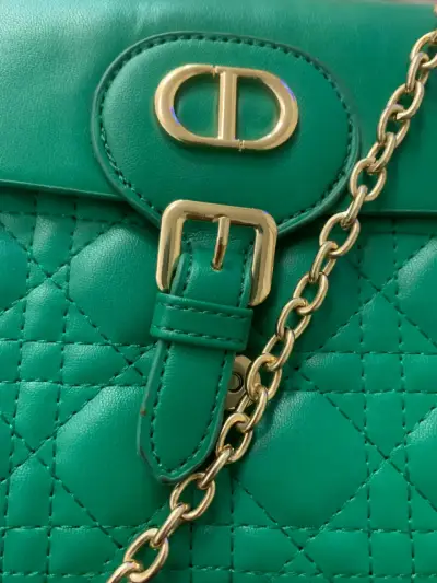 Cartera verde estilo Dior - miniatura 5
