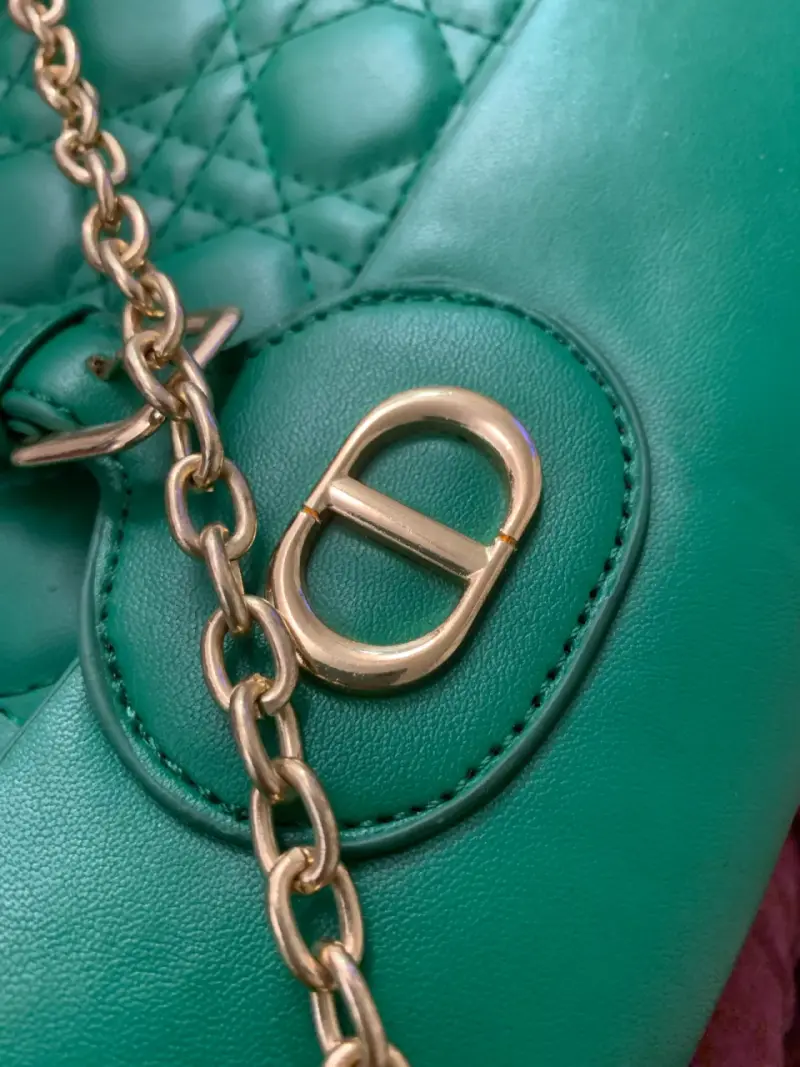 Cartera verde estilo Dior - 6