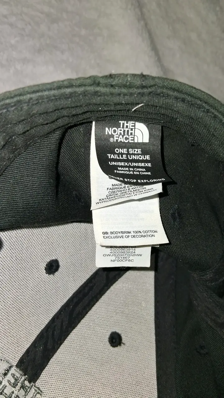 Gorra negra The North Face - 3