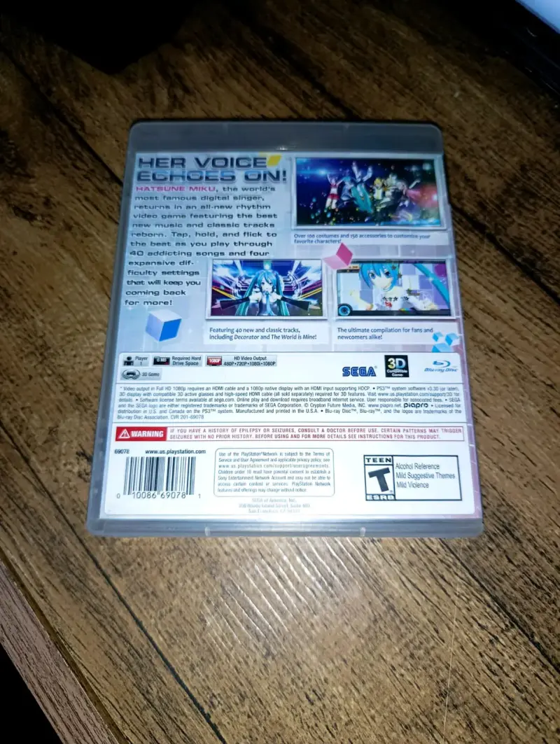 Hatsune Miku Project DIVA F 2nd PS3 Usado - 2
