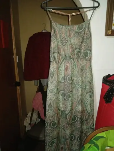 Vestido largo estampado bohemio para mujer - miniatura 1