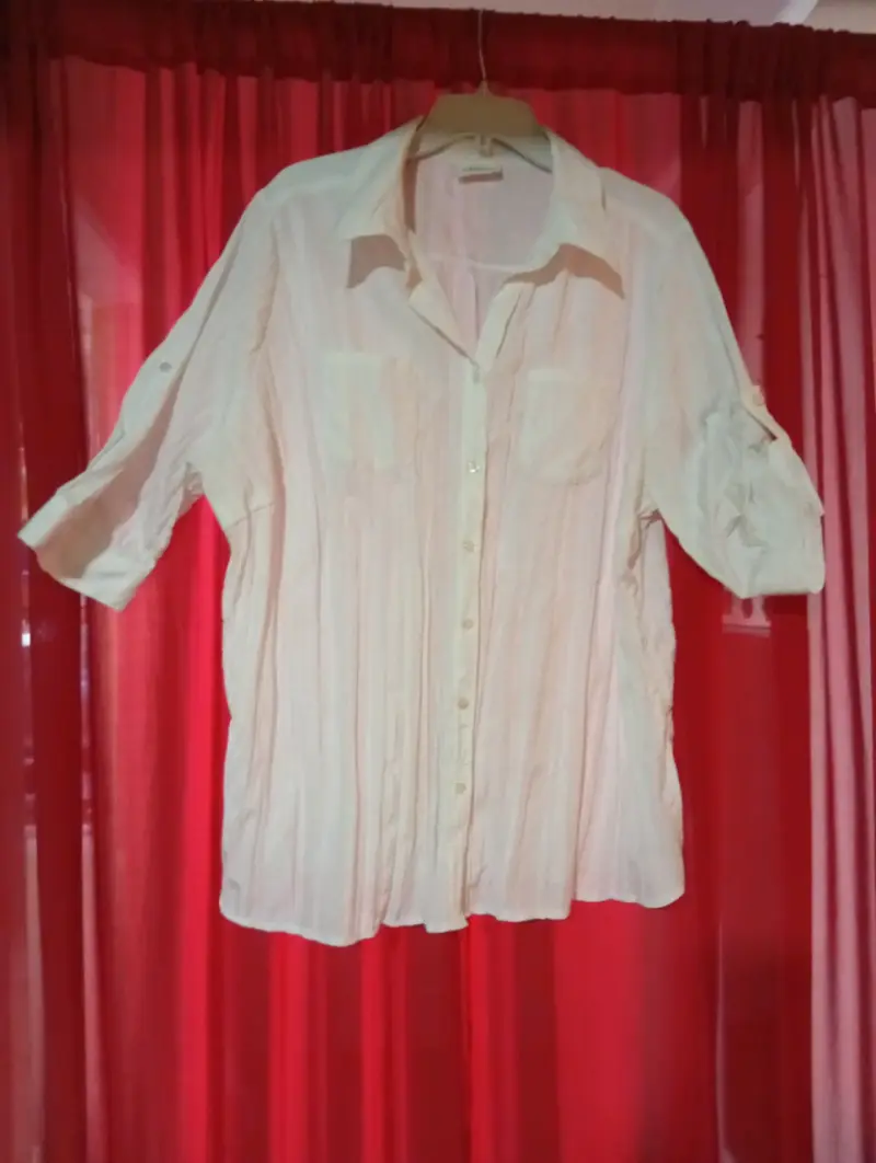 Camisa roja de manga corta para hombre - 6