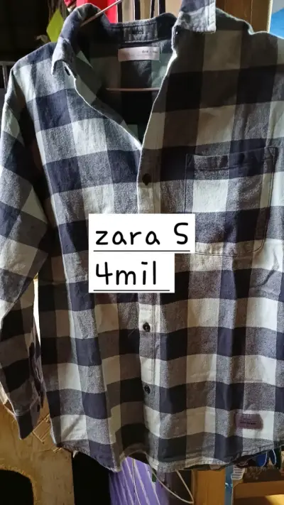 Camisa a cuadros Zara talla S - miniatura 1
