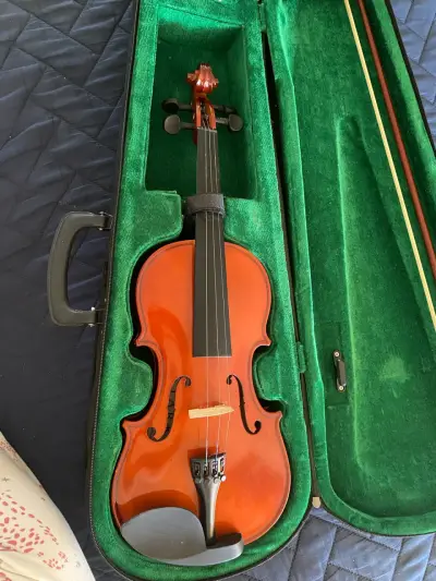 Violín acústico con estuche y arco - miniatura 1