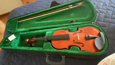Violín acústico con estuche y arco - miniatura 2