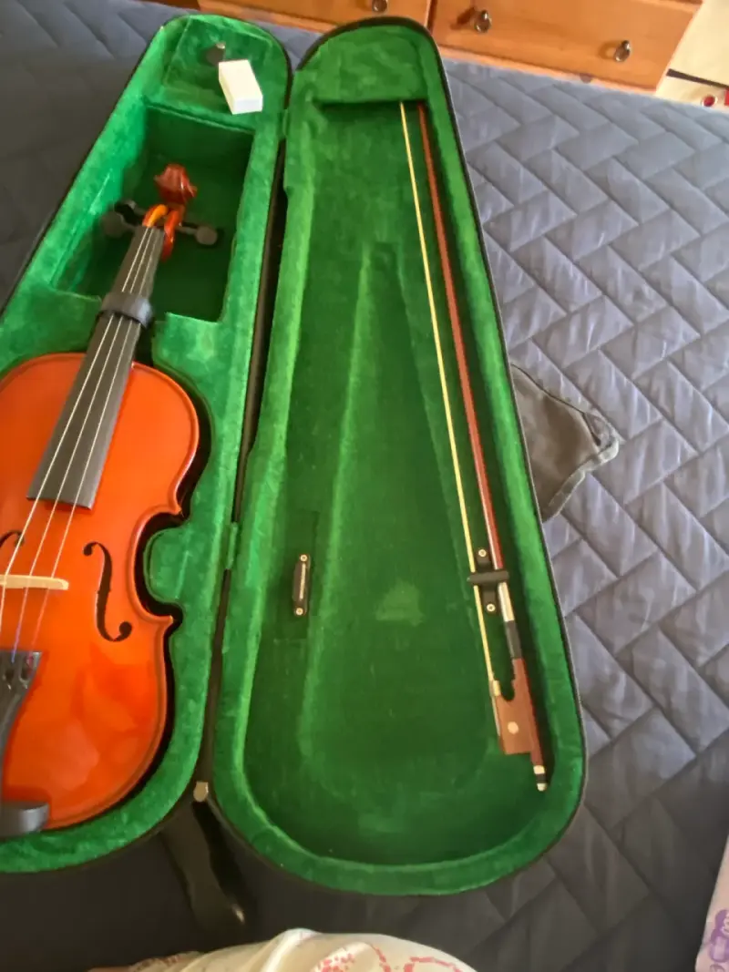 Violín acústico con estuche y arco - 3
