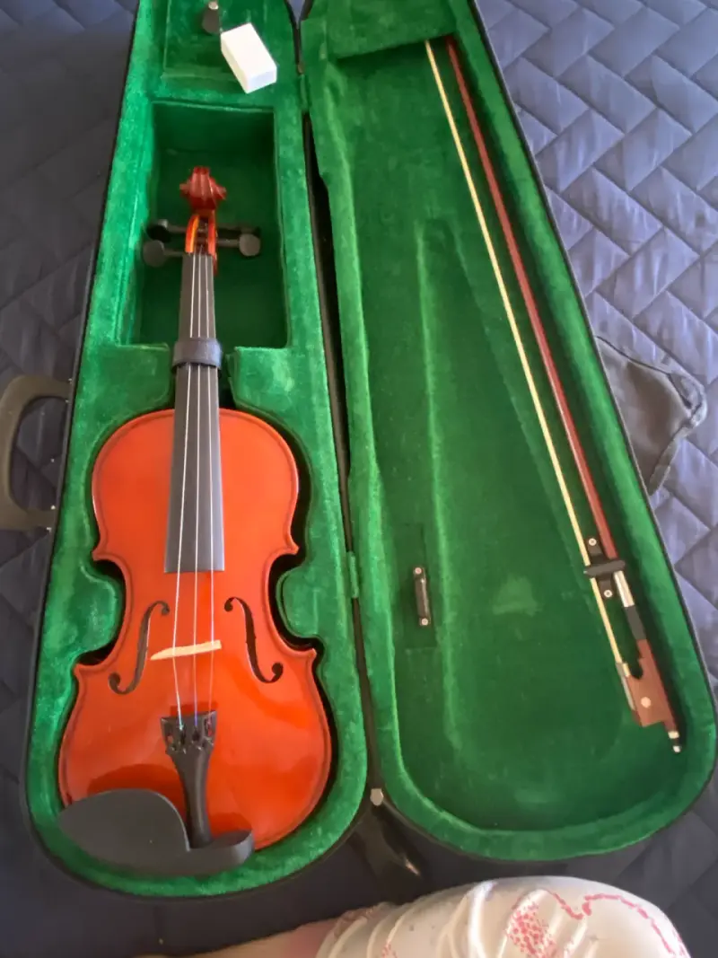 Violín acústico con estuche y arco - 4