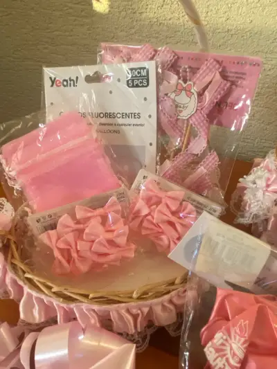 Set de decoración para baby shower niña - miniatura 6