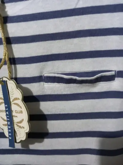 Polera a rayas azul y blanco Essentials - miniatura 2