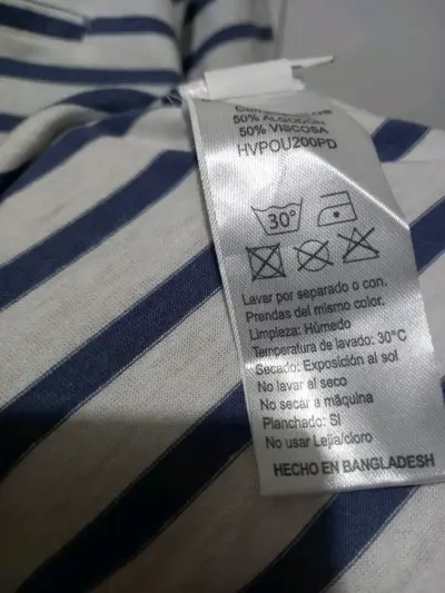 Polera a rayas azul y blanco Essentials - miniatura 3