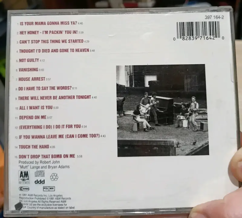 CD Bryan Adams Waking Up The Neighbours - 2