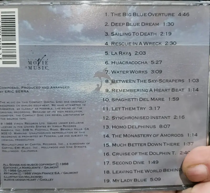 CD Banda Sonora The Big Blue Eric Serra - 2