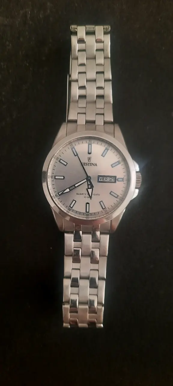 Reloj Festina de acero inoxidable con fecha - 4