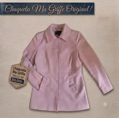 Chaqueta Ma Griffe Talla 40 Rosa - miniatura 1