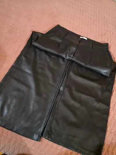 wid leg ecocuero negro Jacinta Tienda talla 44 - miniatura 1