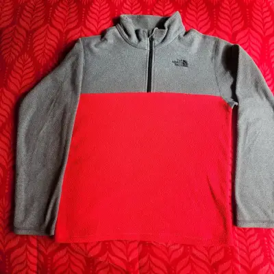 Polar The North Face gris y rojo para niño - miniatura 1