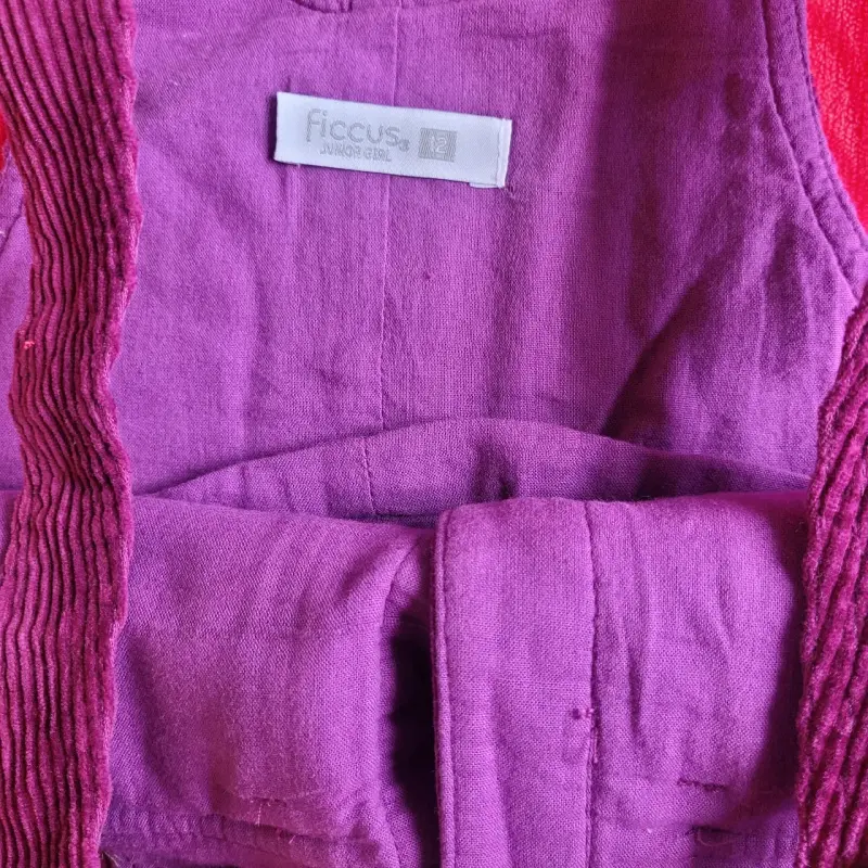 Vestido jumper morado para niña Ficcus - 2