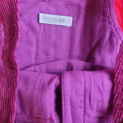 Vestido jumper morado para niña Ficcus - miniatura 2