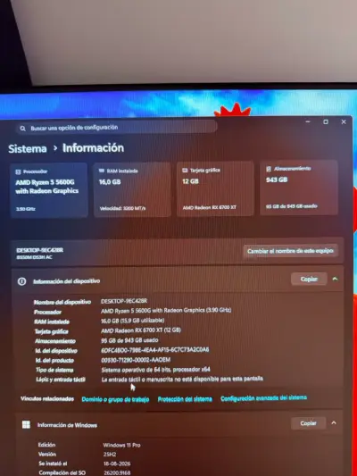 PC Gamer + monitor 144Hz - miniatura 4