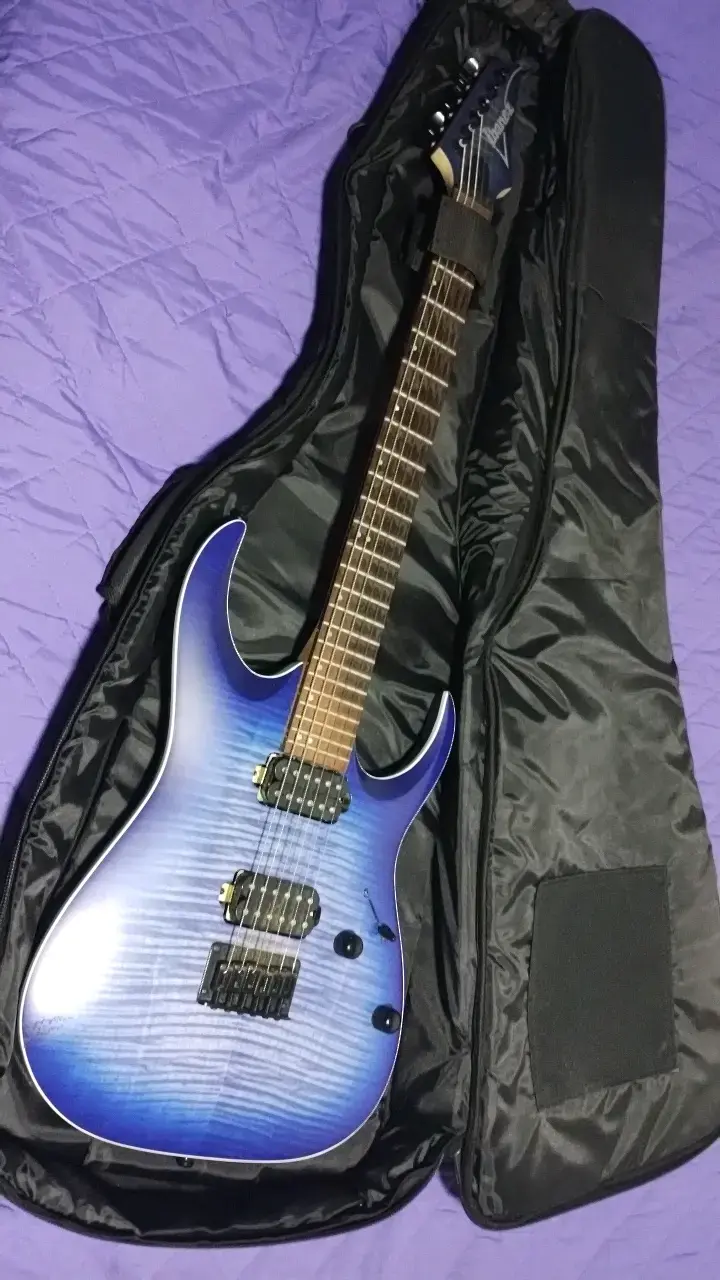 Guitarra Eléctrica Ibanez RGA42FM Azul con Estuche - 1