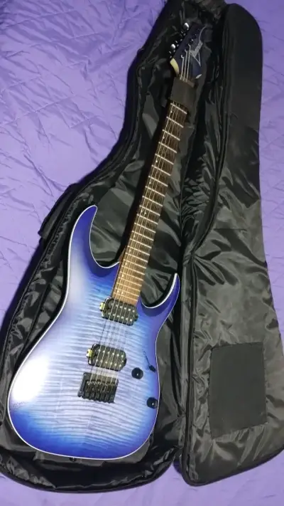 Guitarra Eléctrica Ibanez RGA42FM Azul con Estuche - miniatura 1
