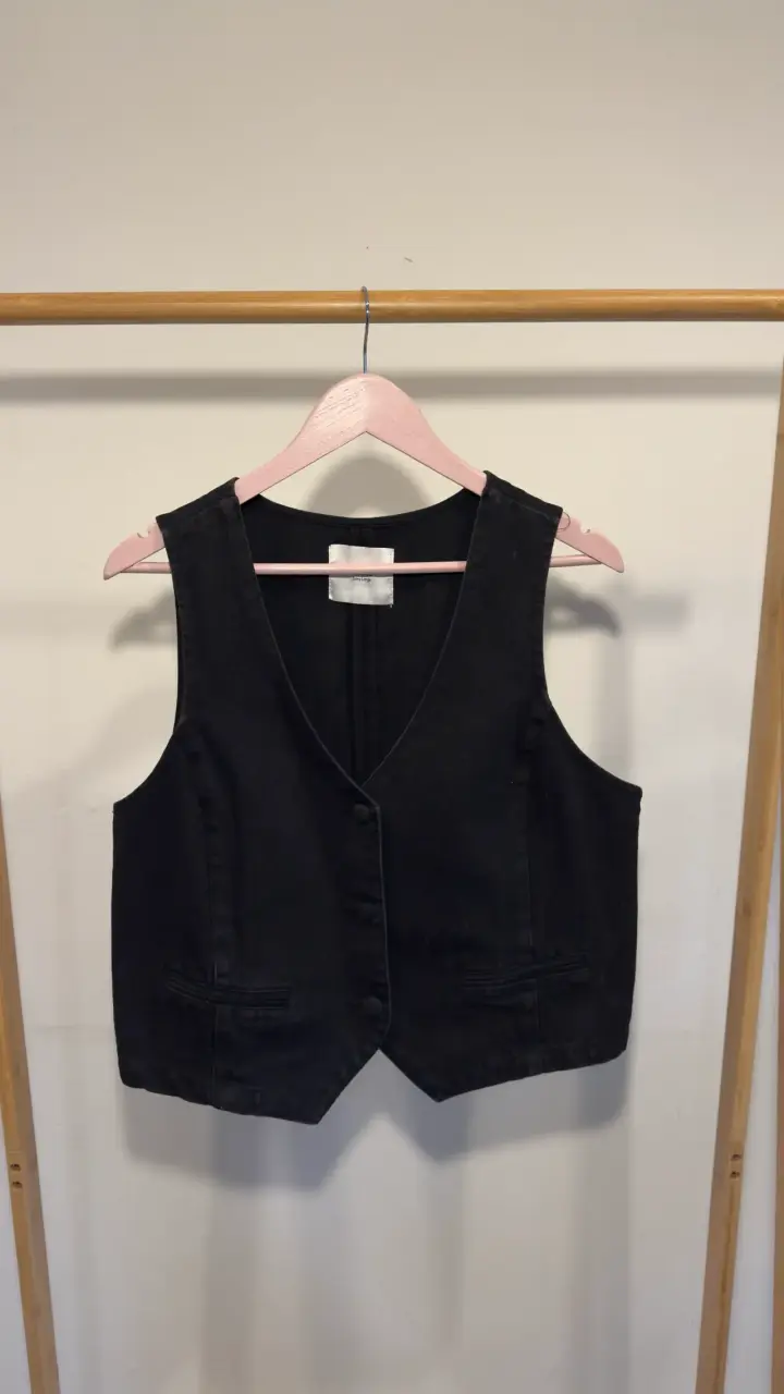 Vest Alaniz denim negro - 2