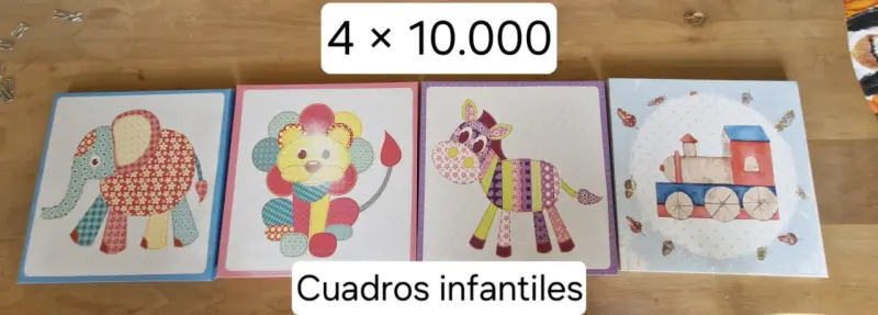 Set de cuadros infantiles decorativos
