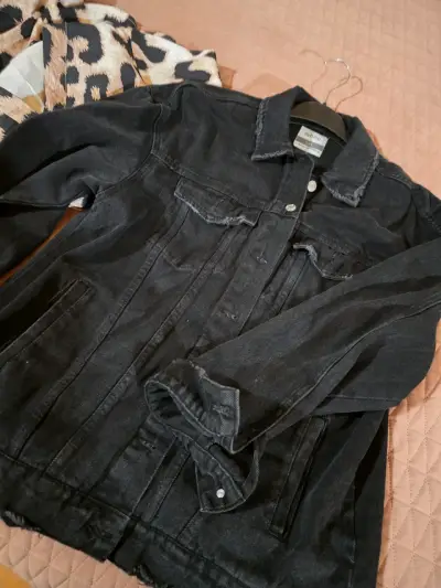 Chaqueta de mezclilla negra Sybilla 2XL oversize - miniatura 1