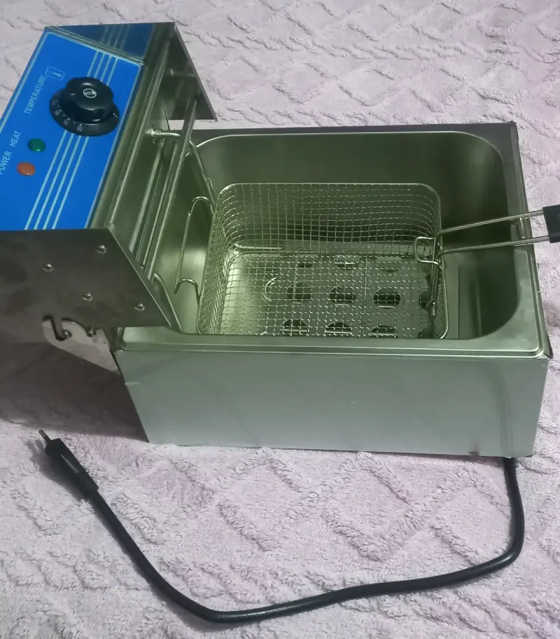 Freidora eléctrica de acero inoxidable - 1