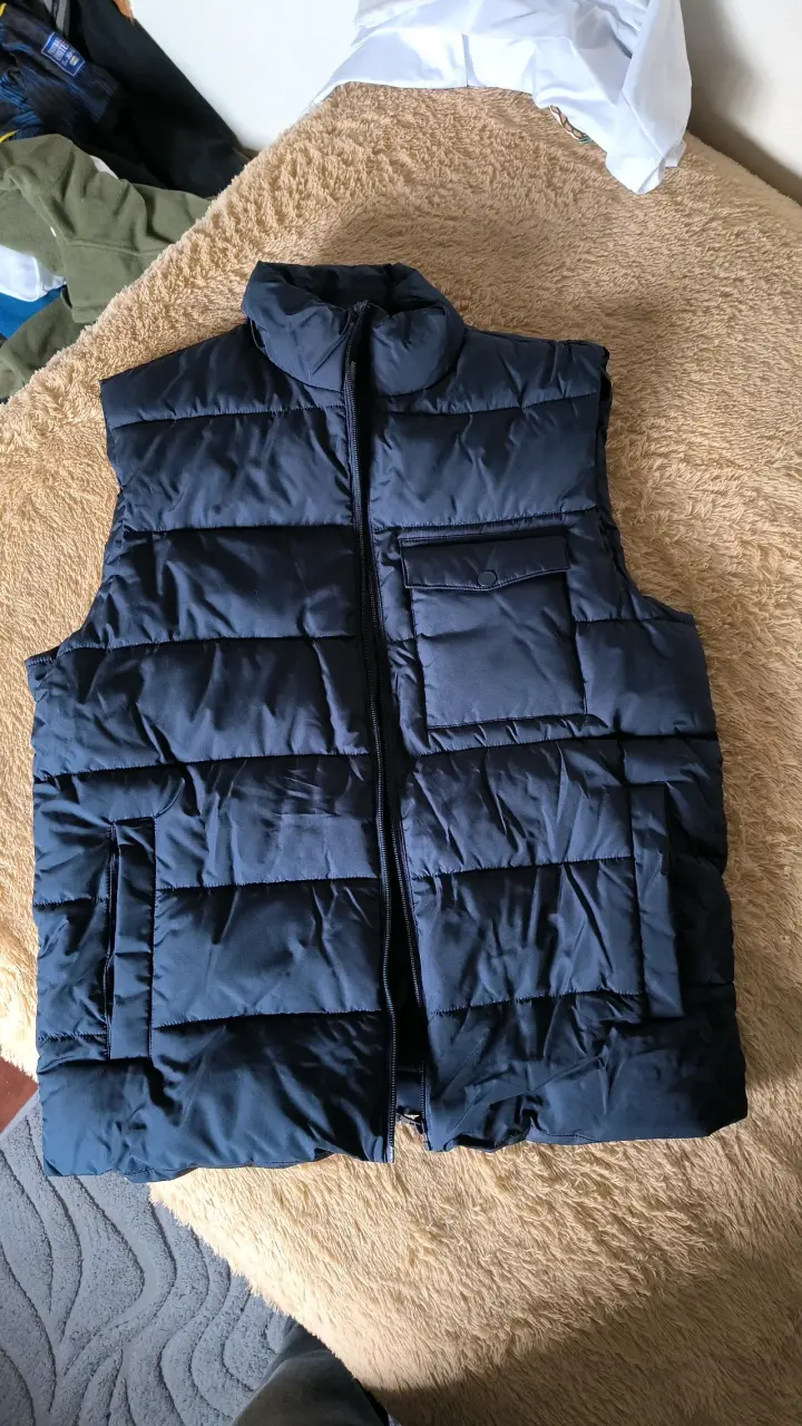 Chaqueta acolchado azul marino talla L - 1