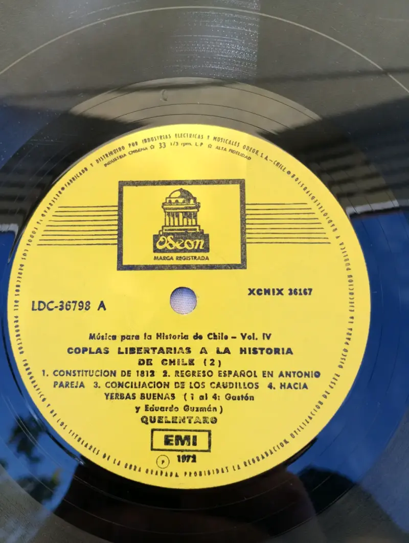 Vinilo grupo chileno "QUELENTARO". (1972). - 3
