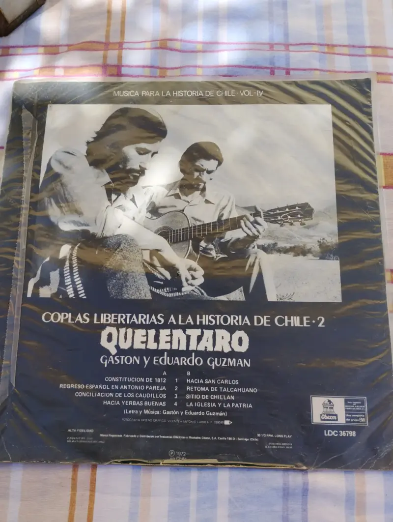 Vinilo grupo chileno "QUELENTARO". (1972). - 5