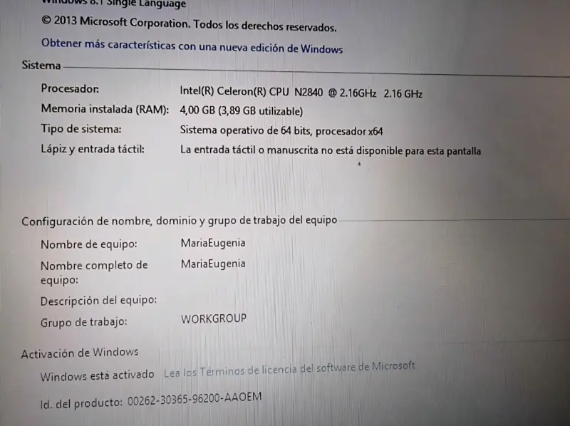 Notebook Lenovo con cargador incluido - 2