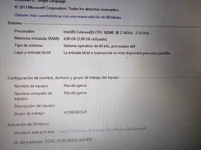 Notebook Lenovo con cargador incluido - miniatura 2