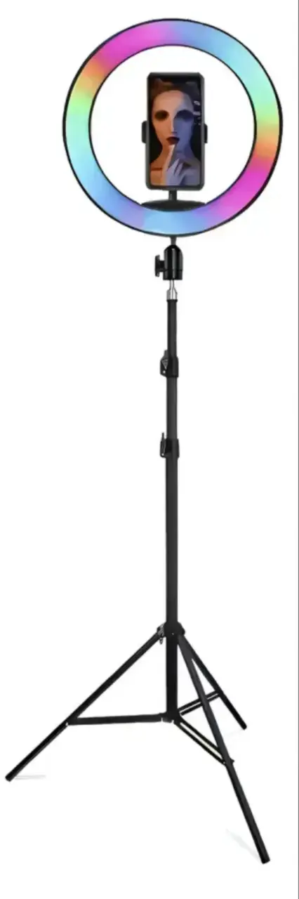 Aro de Luz LED RGB con Trípode Ajustable - 4