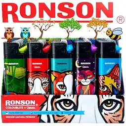 encendedor piedra RONSON original con diseños - miniatura 1