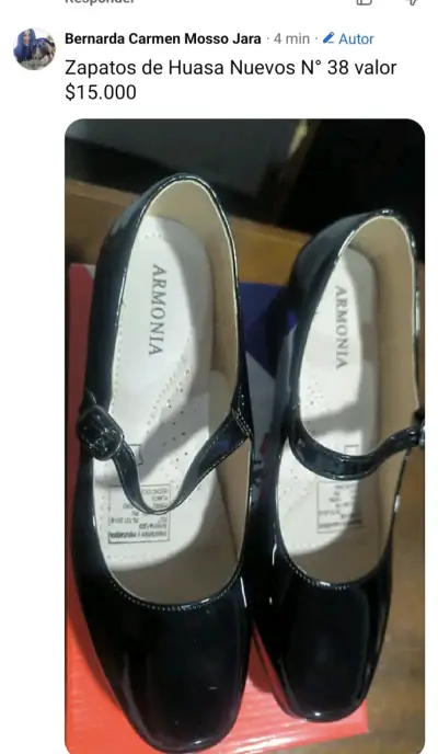 Zapatos de Huasa Negros Talla 34 - miniatura 6