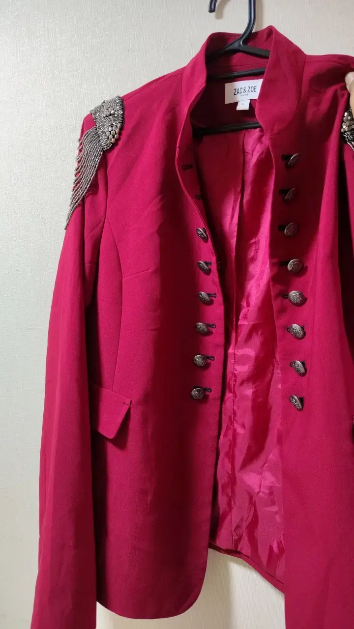 Chaqueta roja con adornos Zac & Zoe talla L - 1