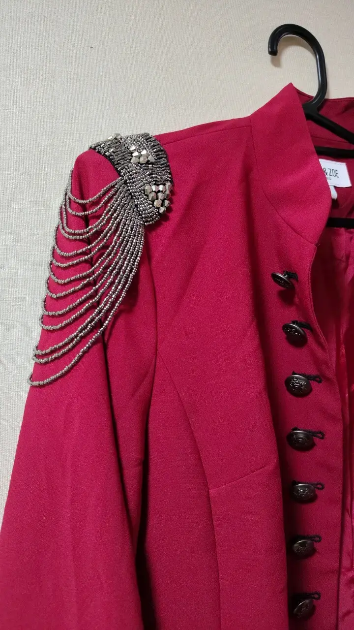 Chaqueta roja con adornos Zac & Zoe talla L - 2