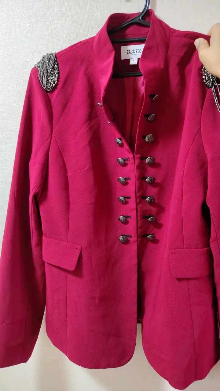 Chaqueta roja con adornos Zac & Zoe talla L - 3